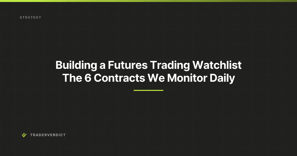 Building a Futures Trading Watchlist: The 6 Contracts We Monitor Daily — TraderVerdict
