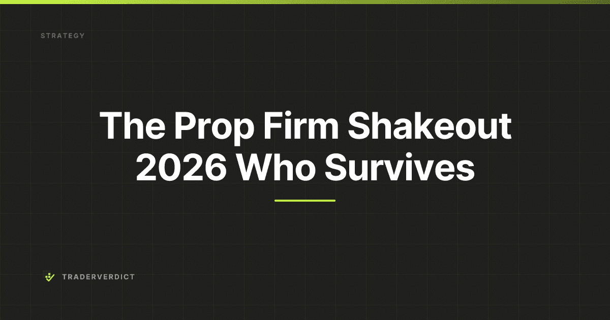 The Prop Firm Shakeout 2026: Who Survives — TraderVerdict
