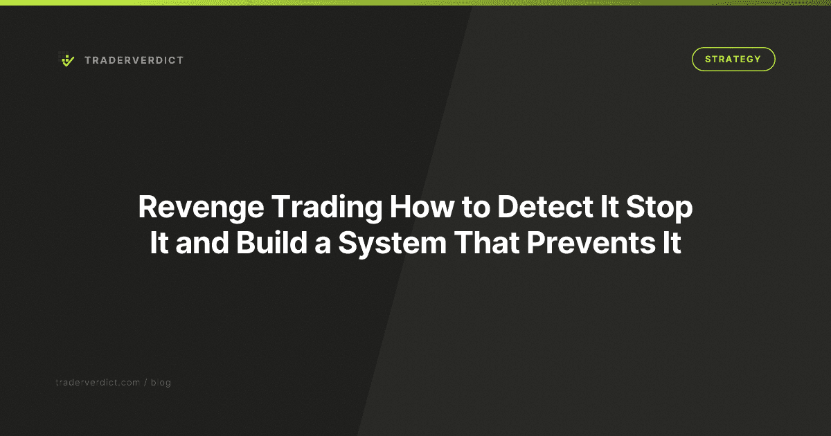 Revenge Trading: How to Detect It, Stop It, and Build a System That Prevents It — TraderVerdict