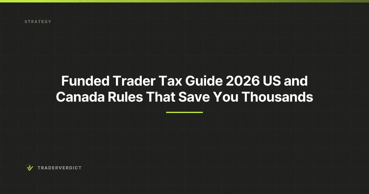 Funded Trader Tax Guide 2026: US and Canada Rules That Save You Thousands — TraderVerdict