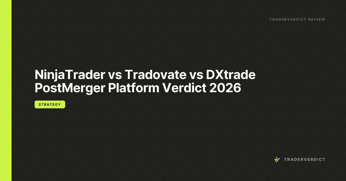 NinjaTrader vs Tradovate vs DXtrade: Post-Merger Platform Verdict 2026 — TraderVerdict