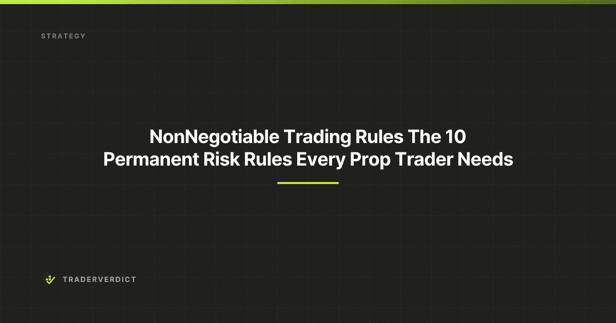 Non-Negotiable Trading Rules: The 10 Permanent Risk Rules Every Prop Trader Needs — TraderVerdict