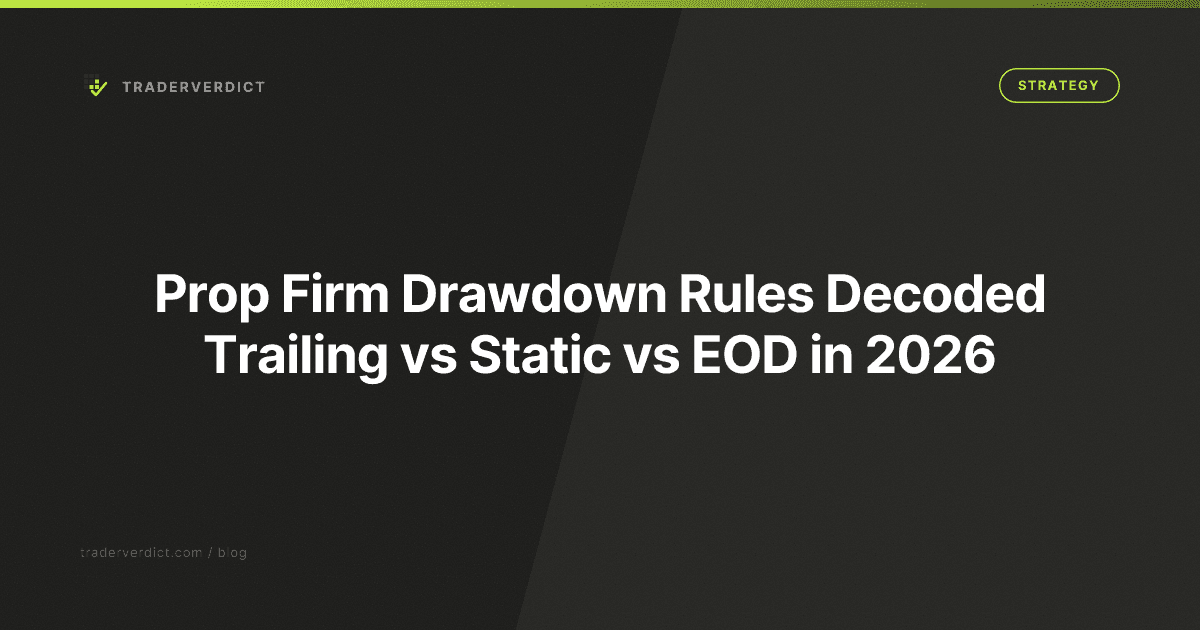 Prop Firm Drawdown Rules Decoded: Trailing vs Static vs EOD in 2026 — TraderVerdict