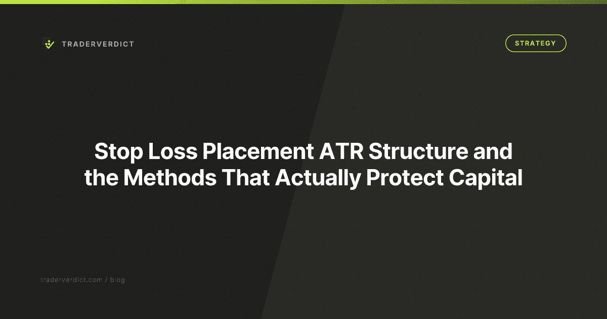 Stop Loss Placement: ATR, Structure, and the Methods That Actually Protect Capital — TraderVerdict