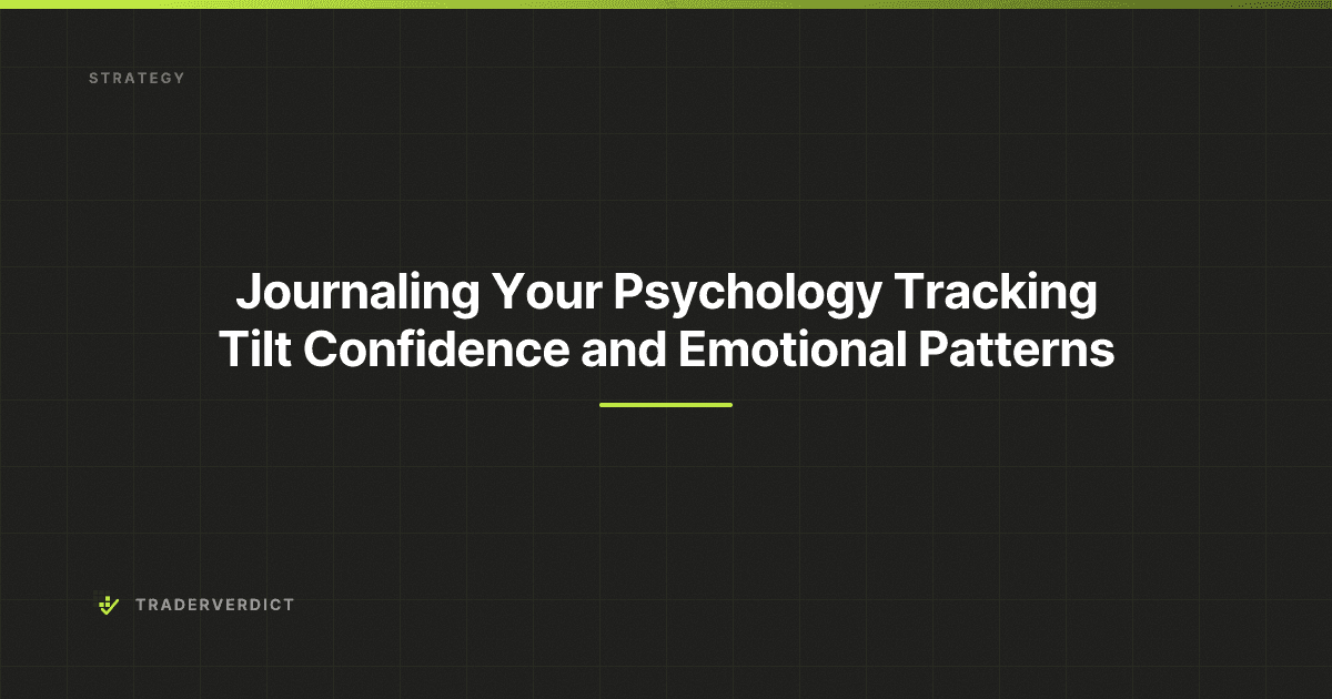 Journaling Your Psychology: Tracking Tilt, Confidence, and Emotional Patterns — TraderVerdict