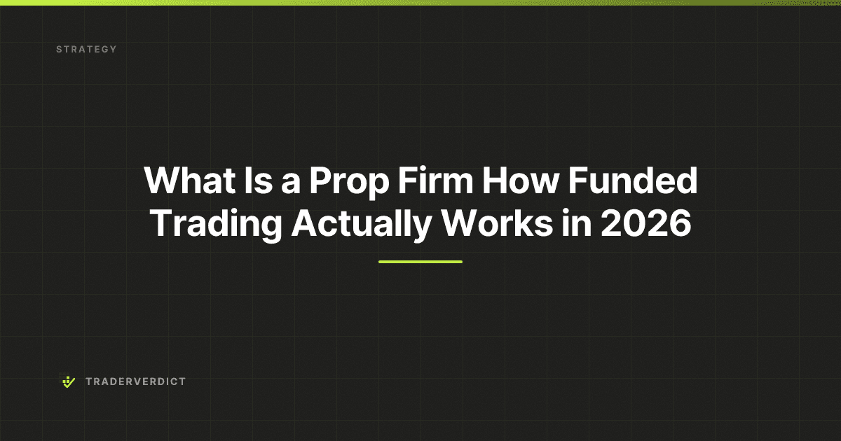 What Is a Prop Firm? How Funded Trading Actually Works in 2026 — TraderVerdict
