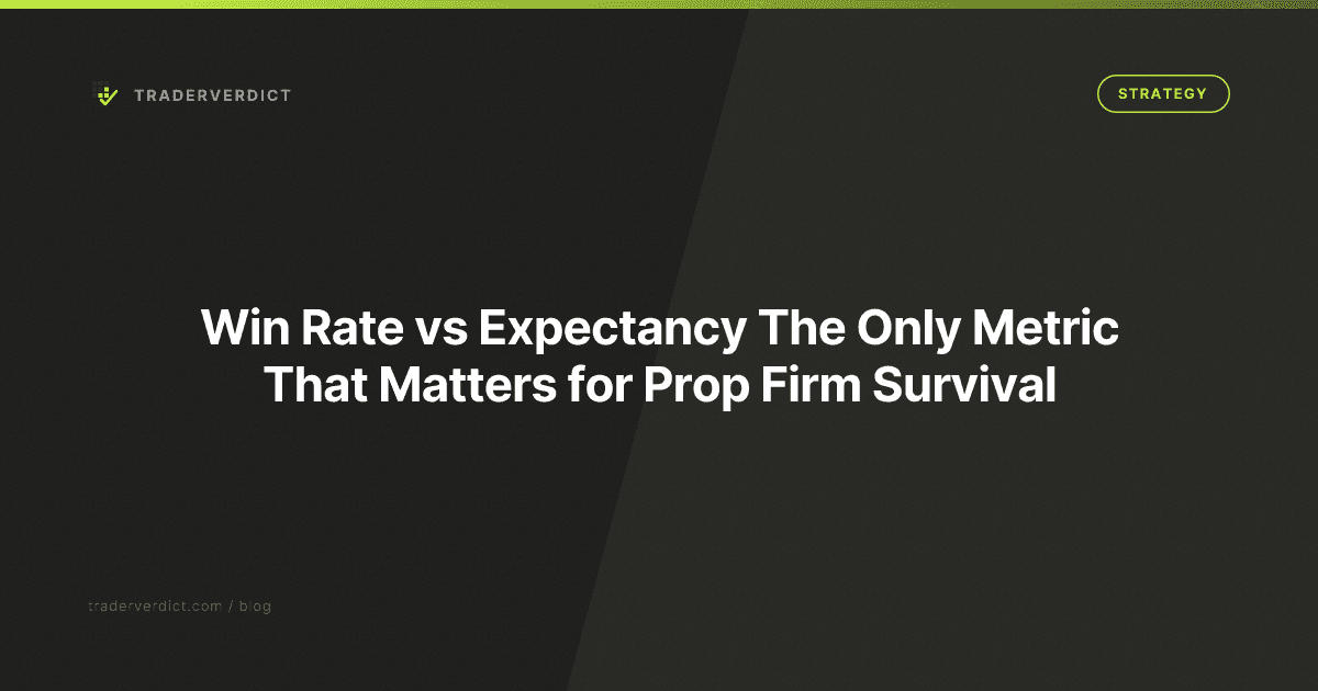 Win Rate vs Expectancy: The Only Metric That Matters for Prop Firm Survival — TraderVerdict